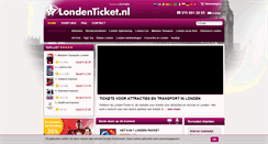 Desktop Screenshot of londenticket.nl