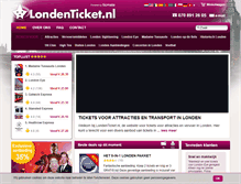 Tablet Screenshot of londenticket.nl